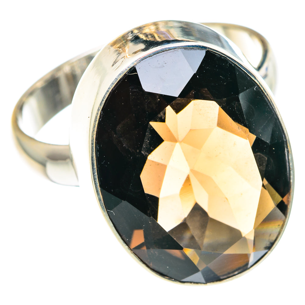 Smoky Quartz Rings handcrafted by Anasilvercos - RING88450