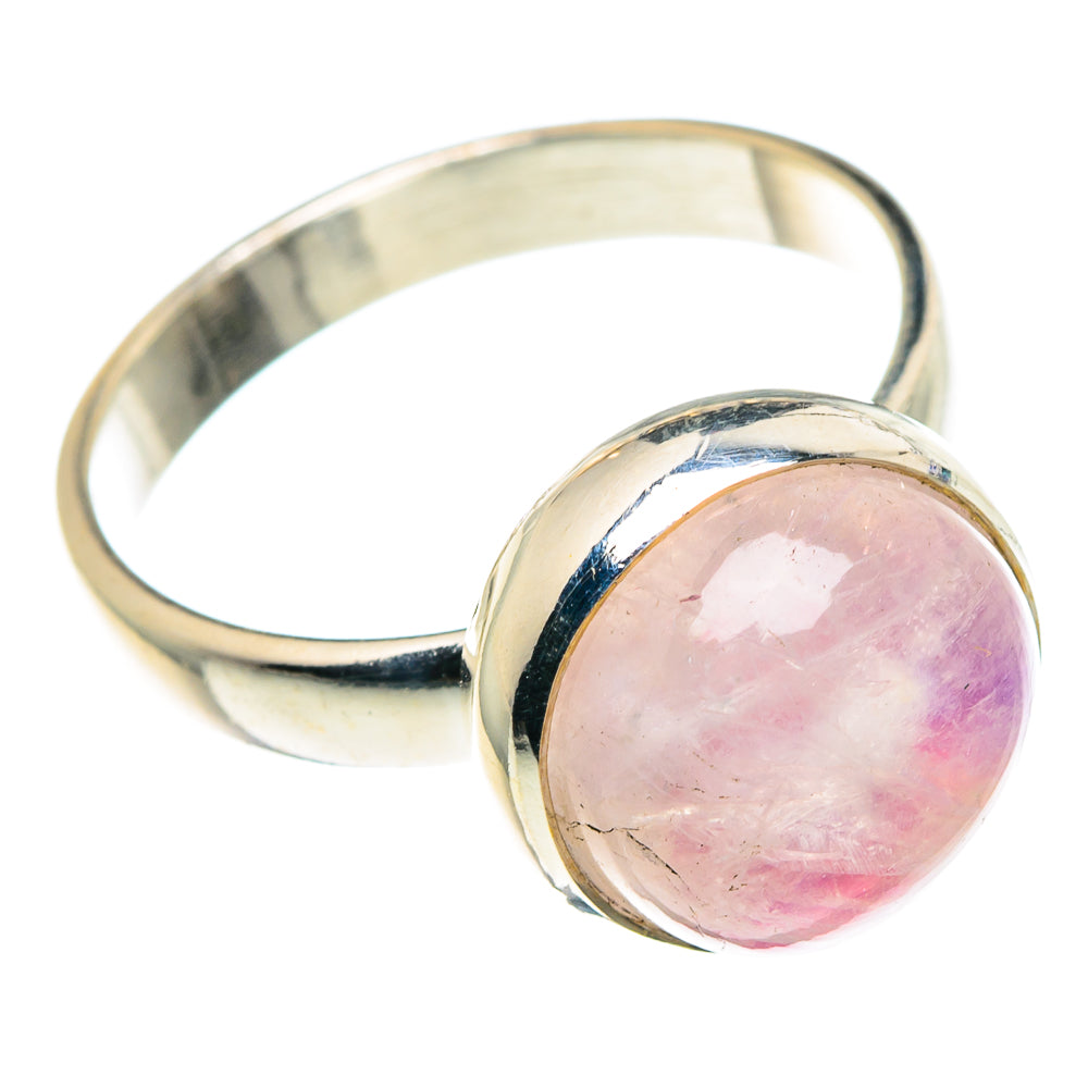 Pink Moonstone Rings handcrafted by Anasilvercos - RING88454