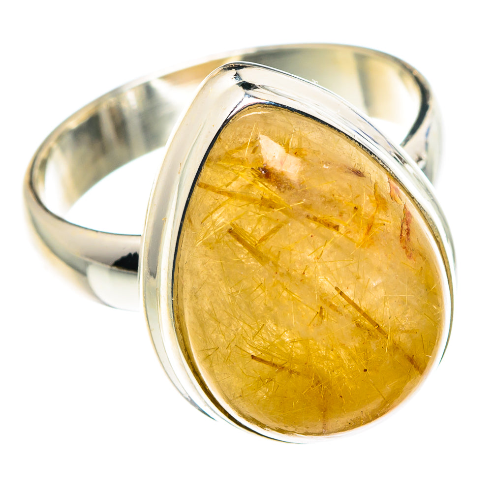 Rutilated Quartz Rings handcrafted by Anasilvercos - RING88458