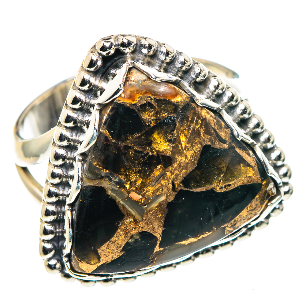Black Copper Onyx Rings handcrafted by Anasilvercos - RING88461