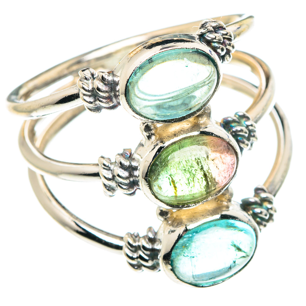 Watermelon Tourmaline Rings handcrafted by Anasilvercos - RING88465