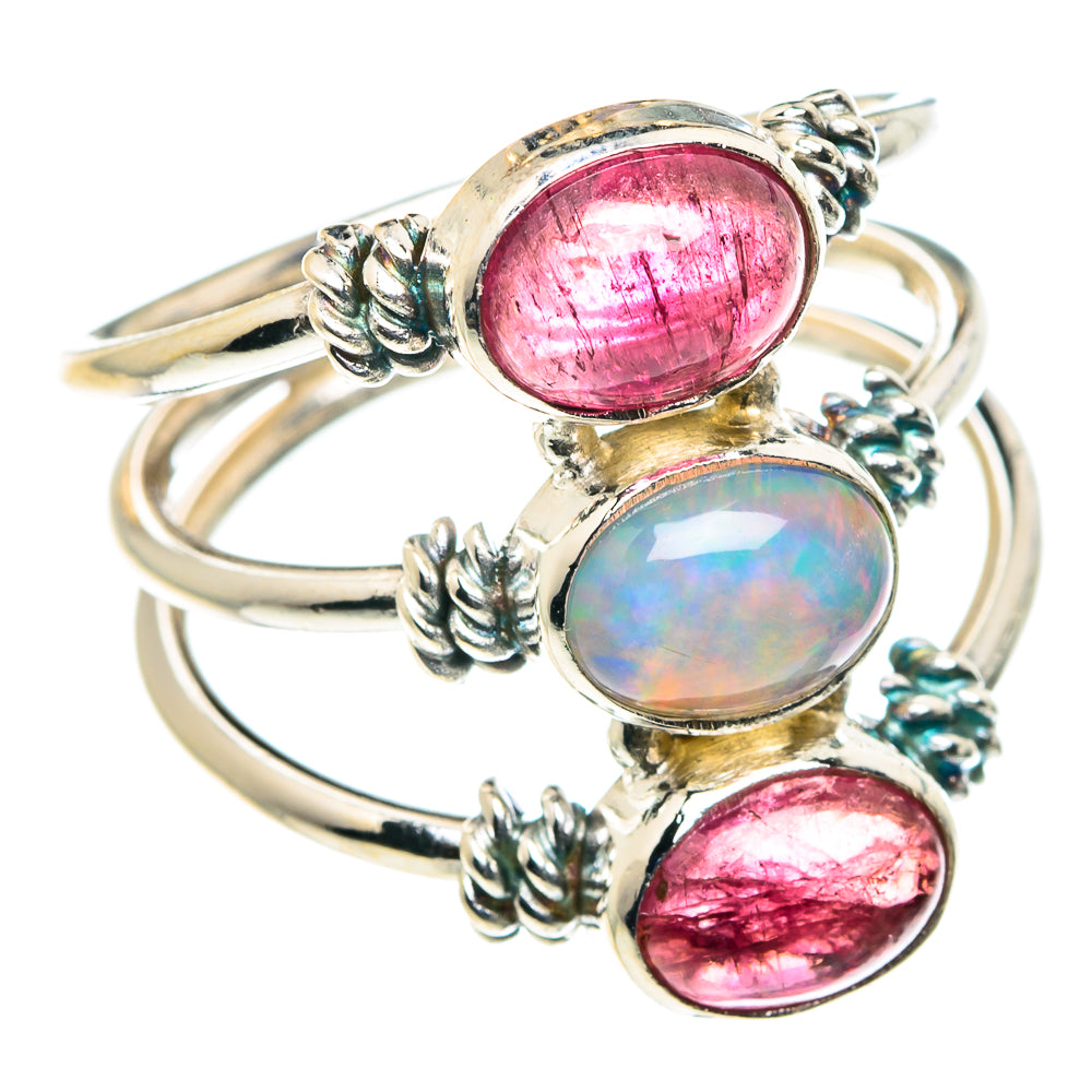 Ethiopian Opal Rings handcrafted by Anasilvercos - RING88467