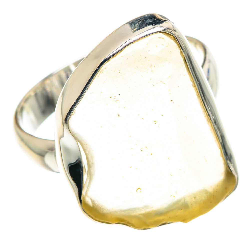 Libyan Desert Glass Rings handcrafted by Anasilvercos - RING88481 - Photo 2