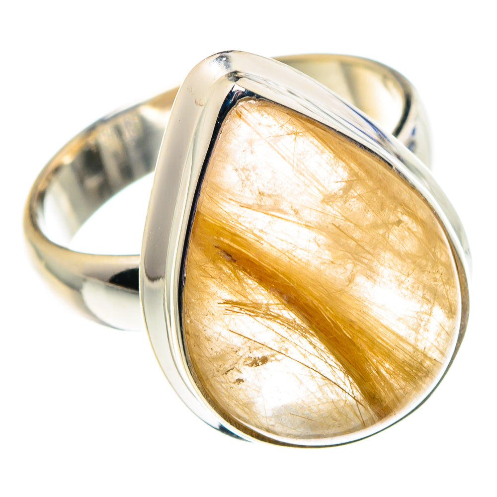 Rutilated Quartz Rings handcrafted by Anasilvercos - RING88487