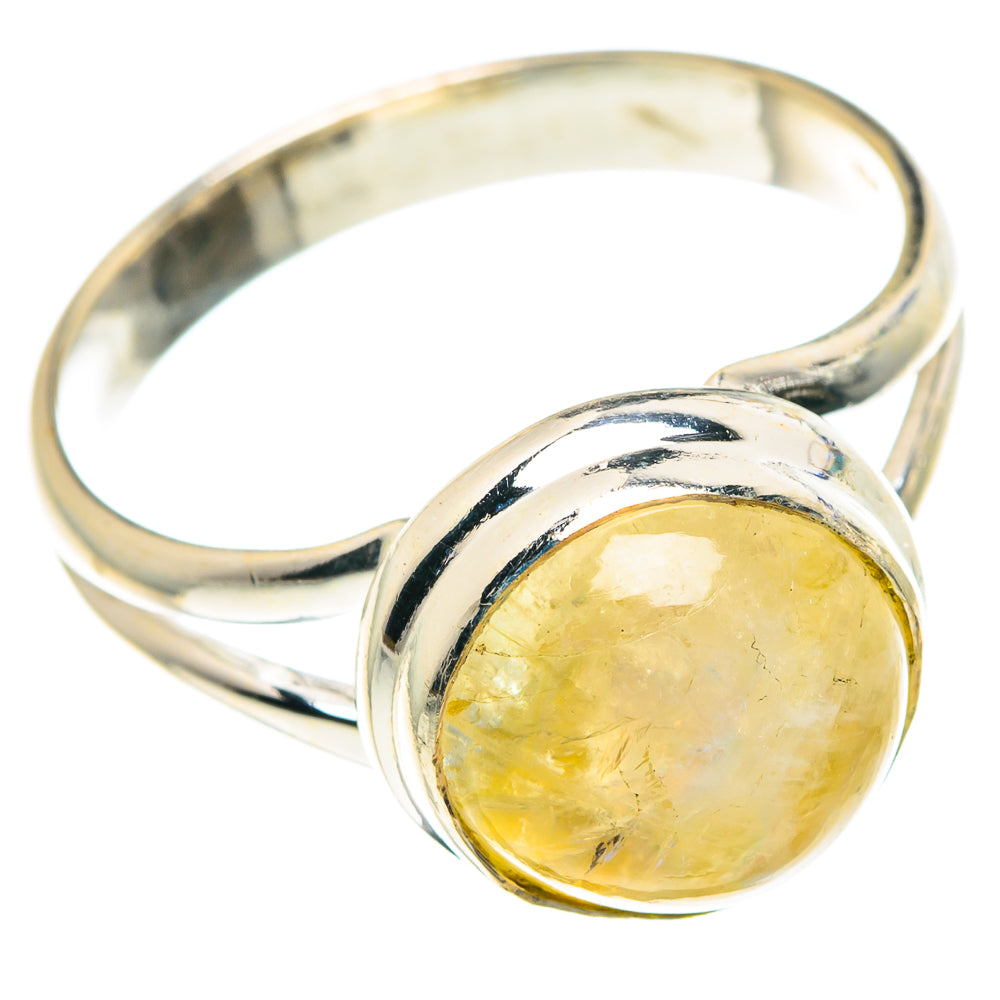 Yellow Moonstone Rings handcrafted by Anasilvercos - RING88494 - Photo 2