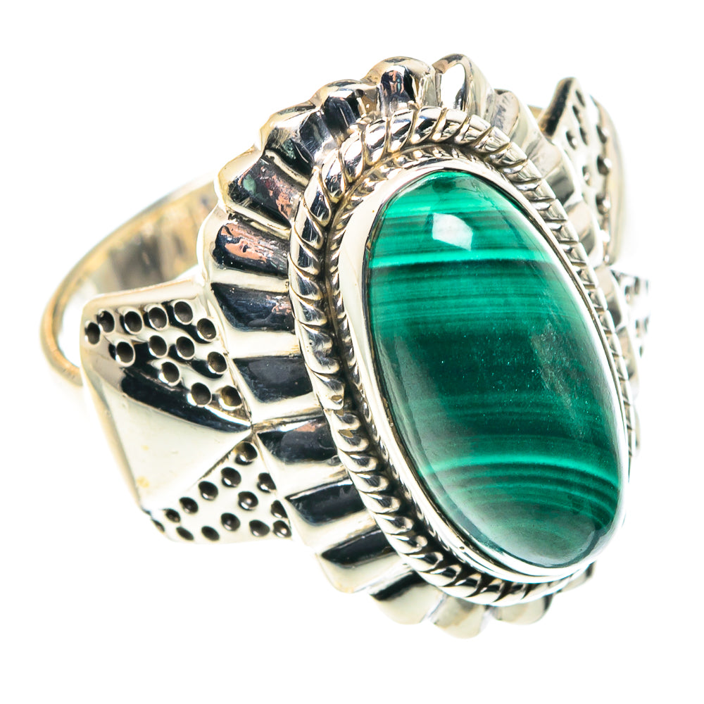 Malachite Rings handcrafted by Anasilvercos - RING88505