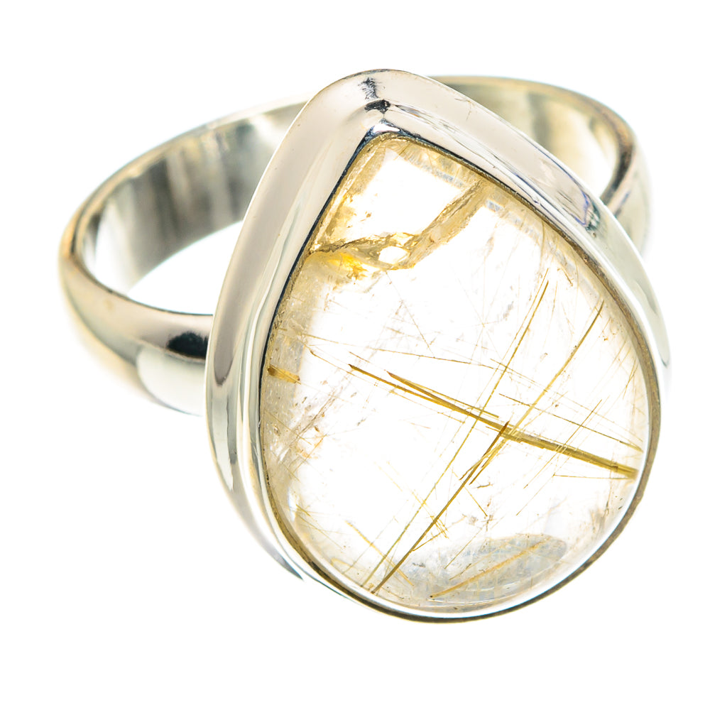 Rutilated Quartz Rings handcrafted by Anasilvercos - RING88514