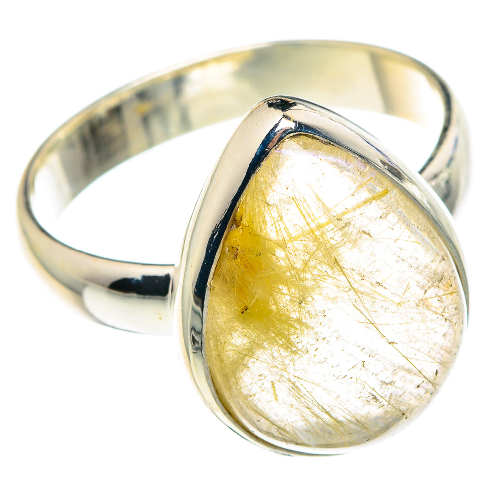 Rutilated Quartz Rings handcrafted by Anasilvercos - RING88515