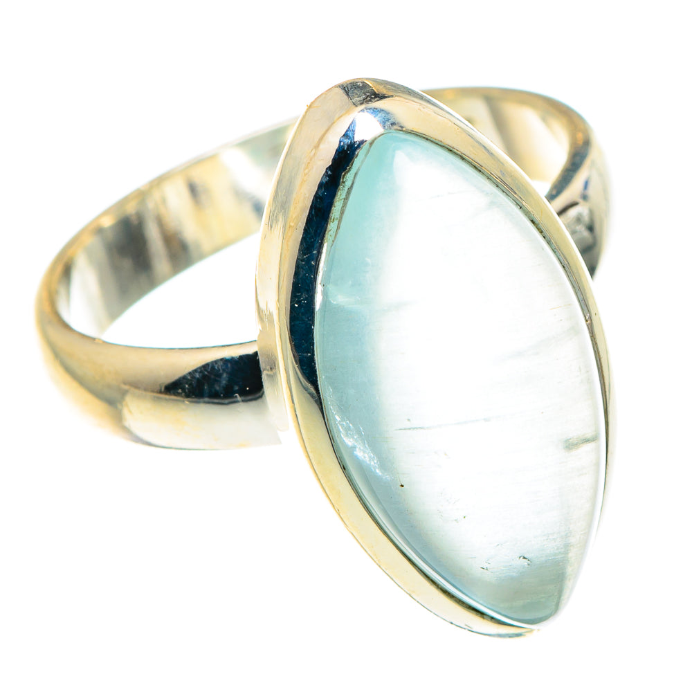 Aqua Chalcedony Rings handcrafted by Anasilvercos - RING88522