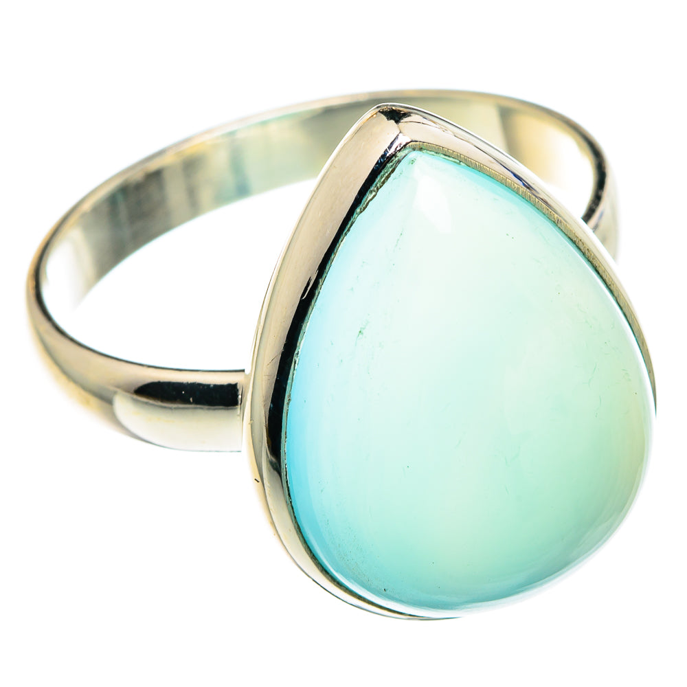 Aqua Chalcedony Rings handcrafted by Anasilvercos - RING88524
