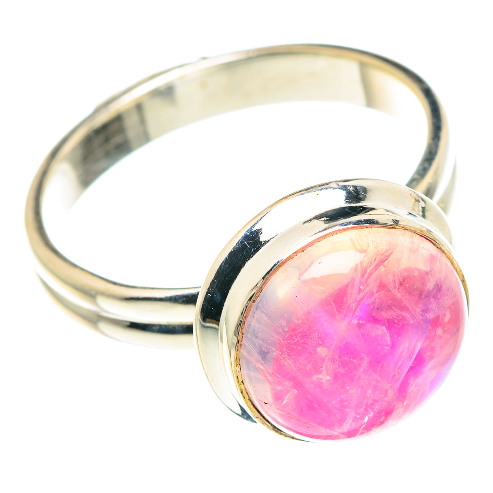 Pink Moonstone Rings handcrafted by Anasilvercos - RING88535
