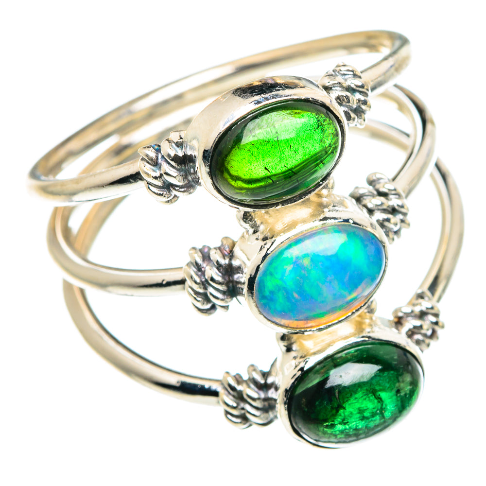 Ethiopian Opal Rings handcrafted by Anasilvercos - RING88544