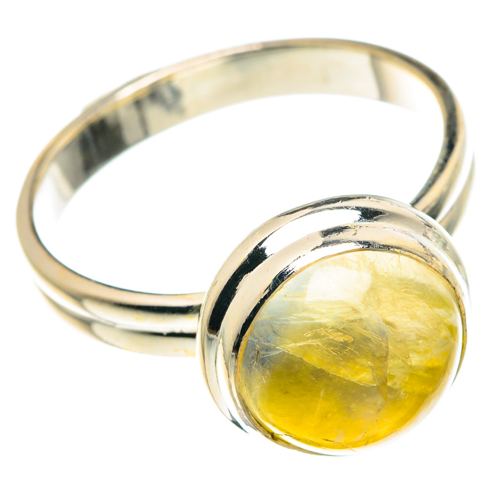 Yellow Moonstone Rings handcrafted by Anasilvercos - RING88545