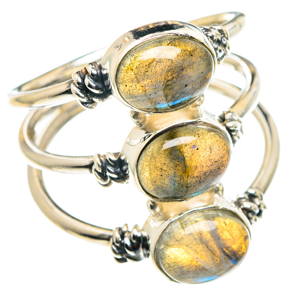 Labradorite Rings handcrafted by Anasilvercos - RING88549