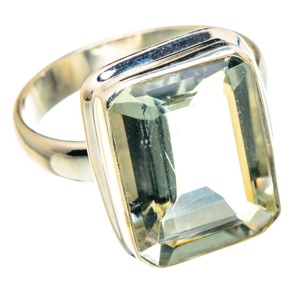Green Amethyst Rings handcrafted by Anasilvercos - RING88554