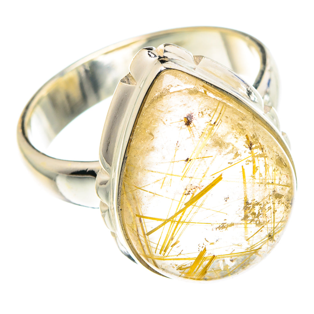 Rutilated Quartz Rings handcrafted by Anasilvercos - RING88564