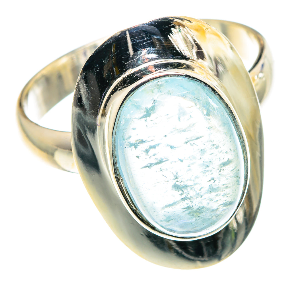 Aquamarine Rings handcrafted by Anasilvercos - RING88573