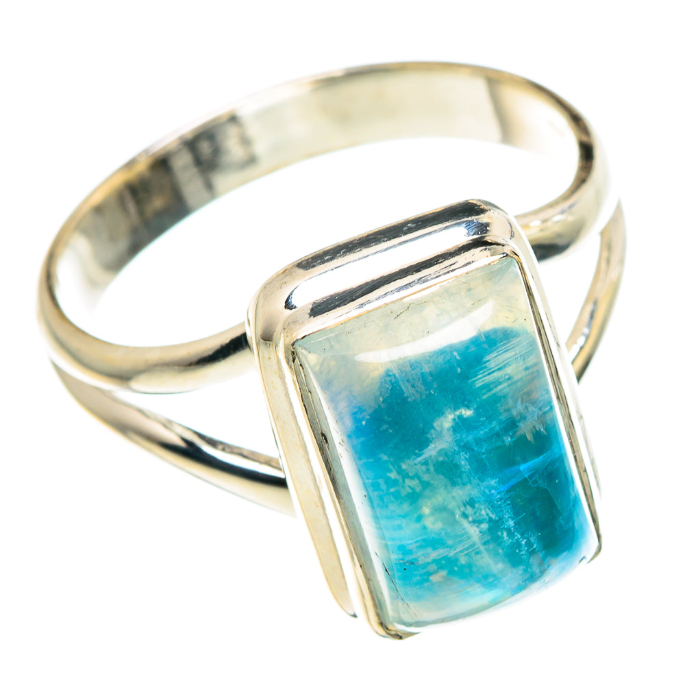 Rainbow Moonstone Rings handcrafted by Anasilvercos - RING88575