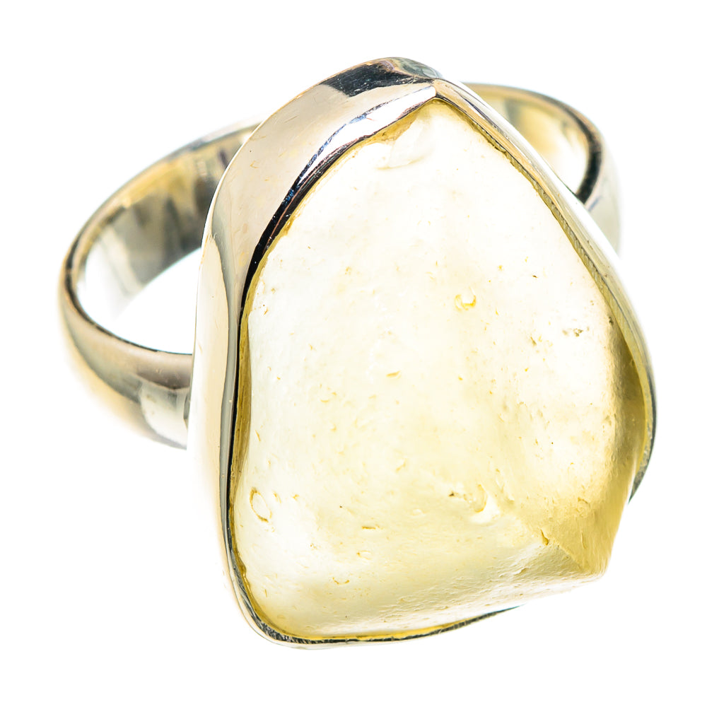 Libyan Desert Glass Rings handcrafted by Anasilvercos - RING88582