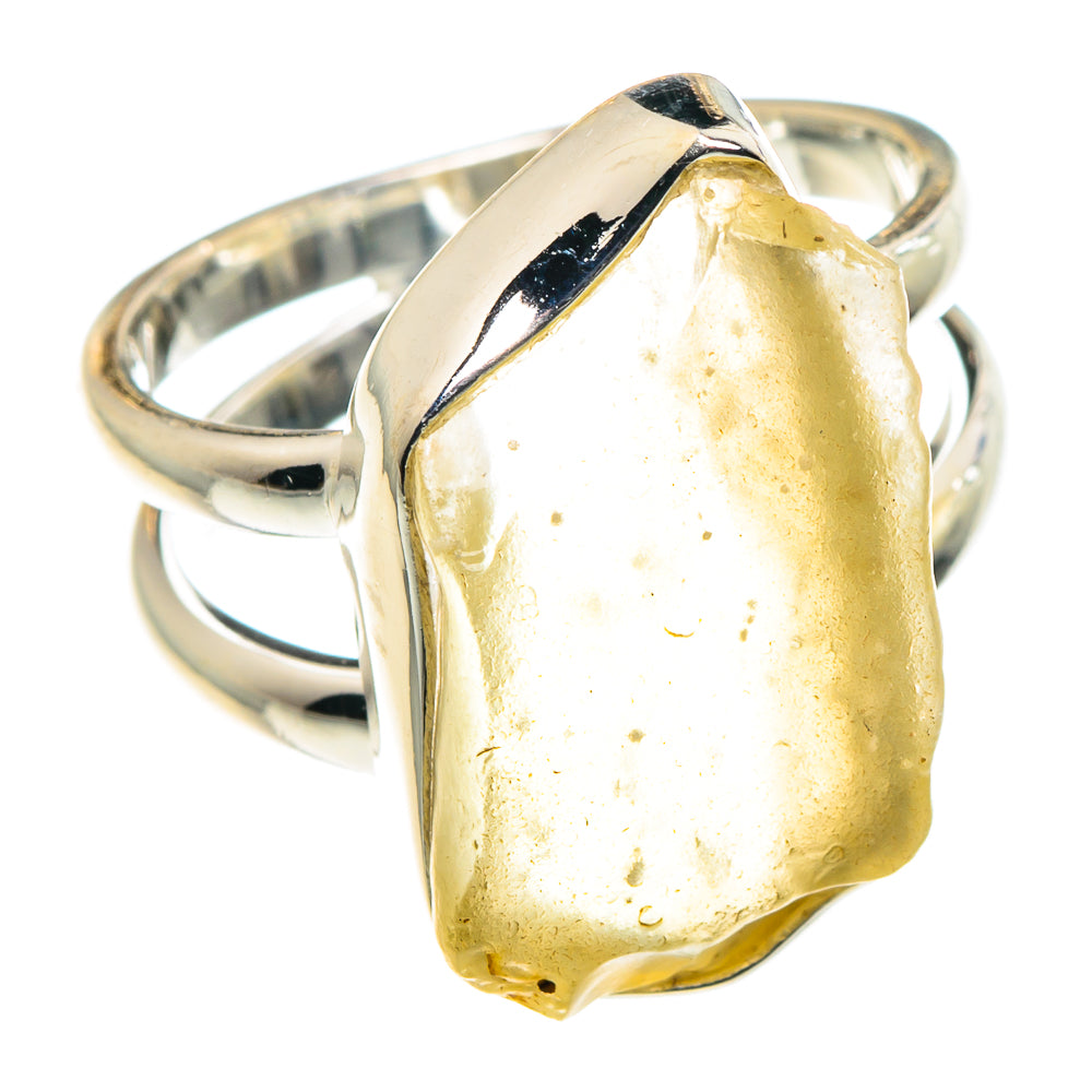 Libyan Desert Glass Rings handcrafted by Anasilvercos - RING88583