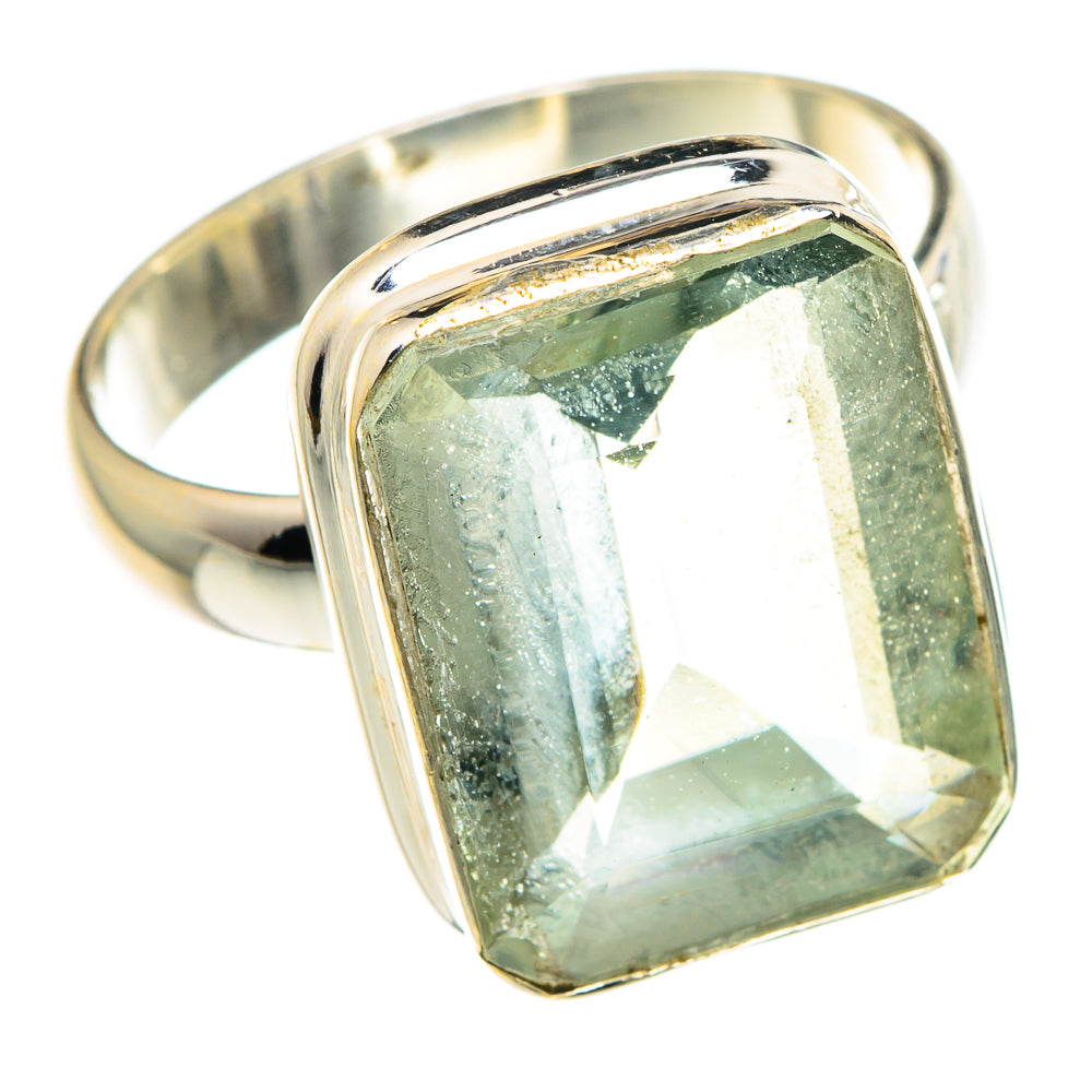 Green Amethyst Rings handcrafted by Anasilvercos - RING88595