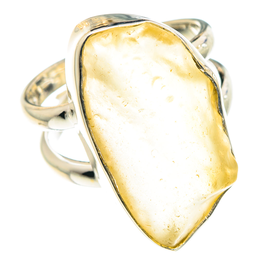 Libyan Desert Glass Rings handcrafted by Anasilvercos - RING88599