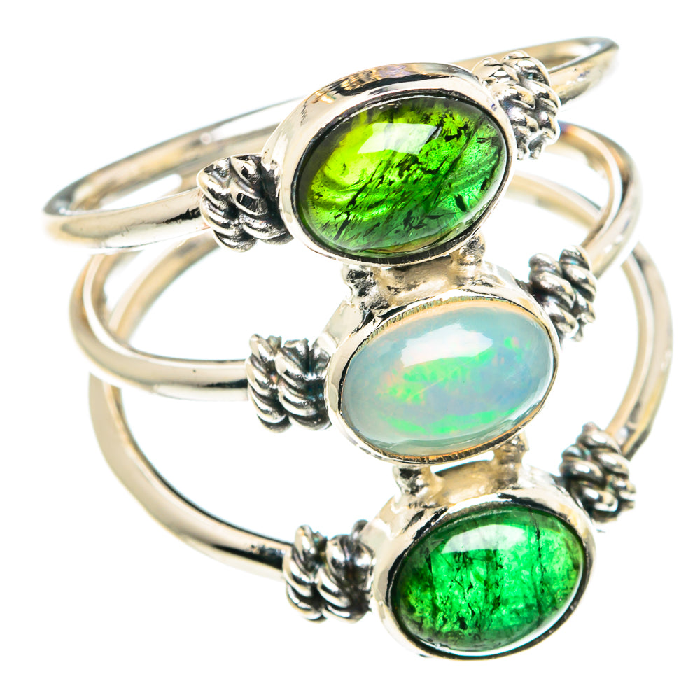 Ethiopian Opal Rings handcrafted by Anasilvercos - RING88606