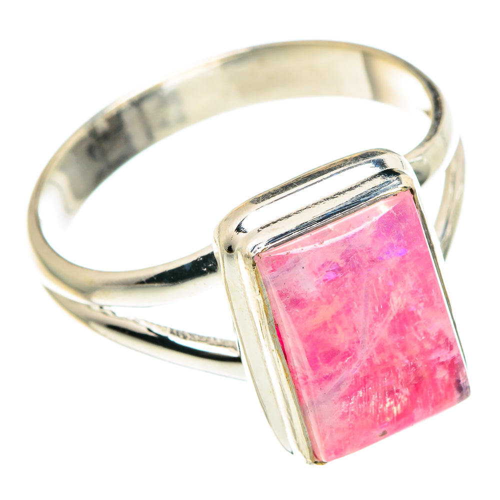 Pink Moonstone Rings handcrafted by Anasilvercos - RING88618