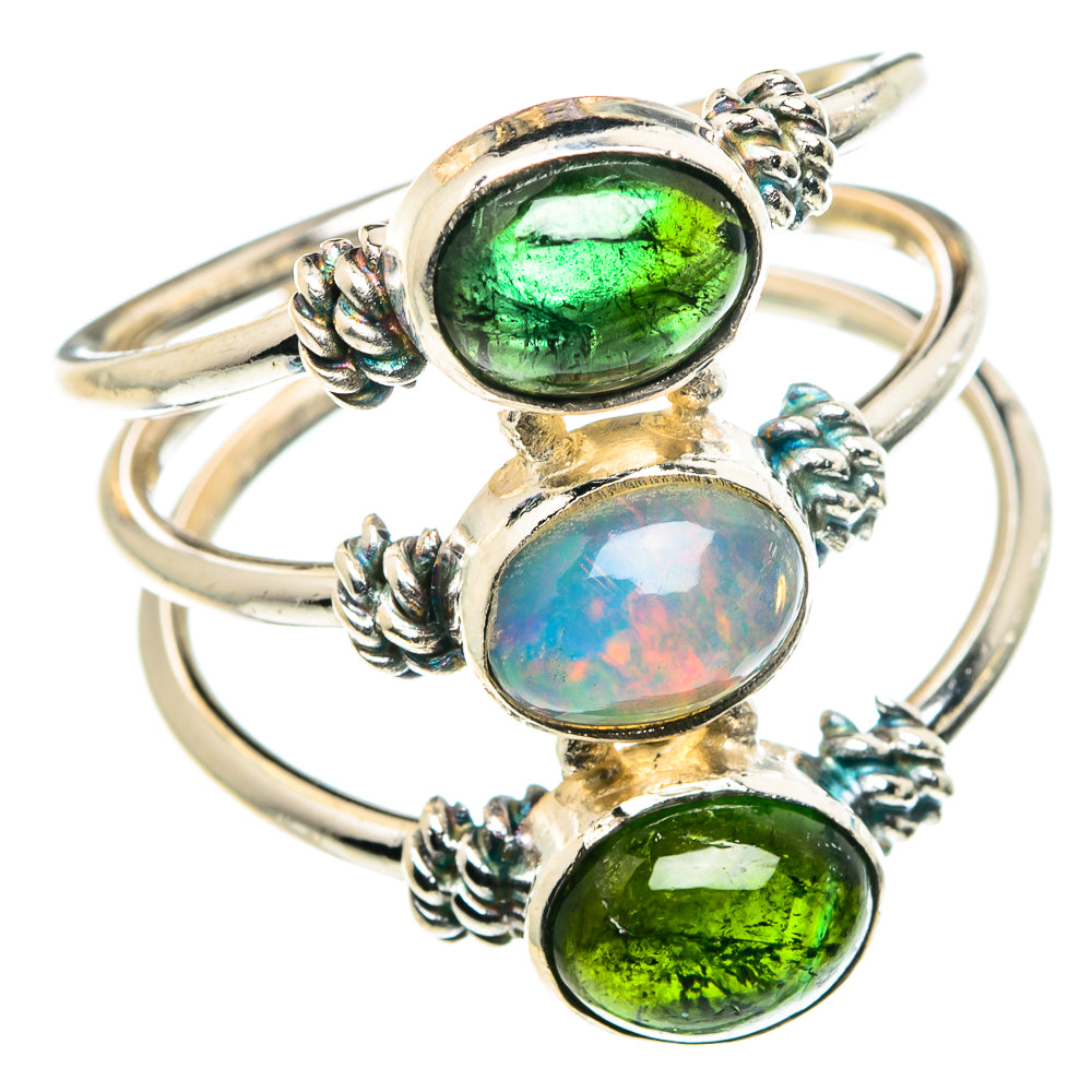 Ethiopian Opal Rings handcrafted by Anasilvercos - RING88623
