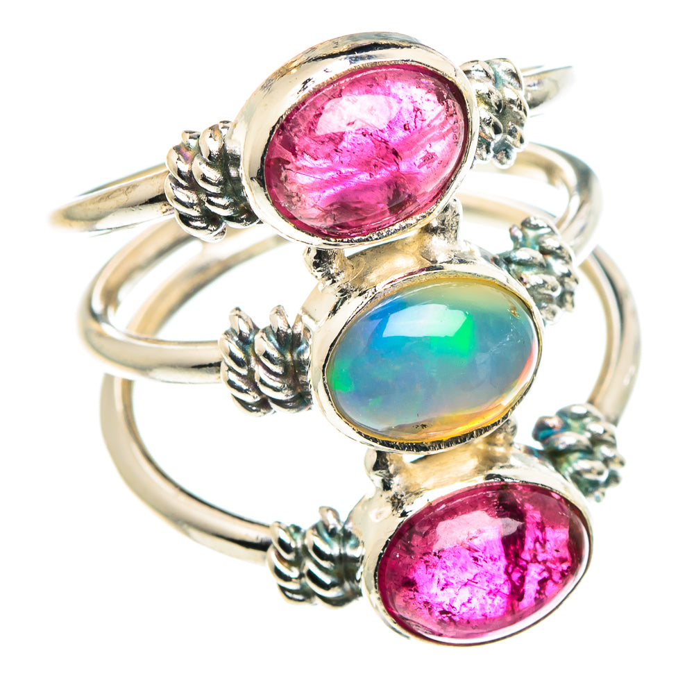 Ethiopian Opal Rings handcrafted by Anasilvercos - RING88624
