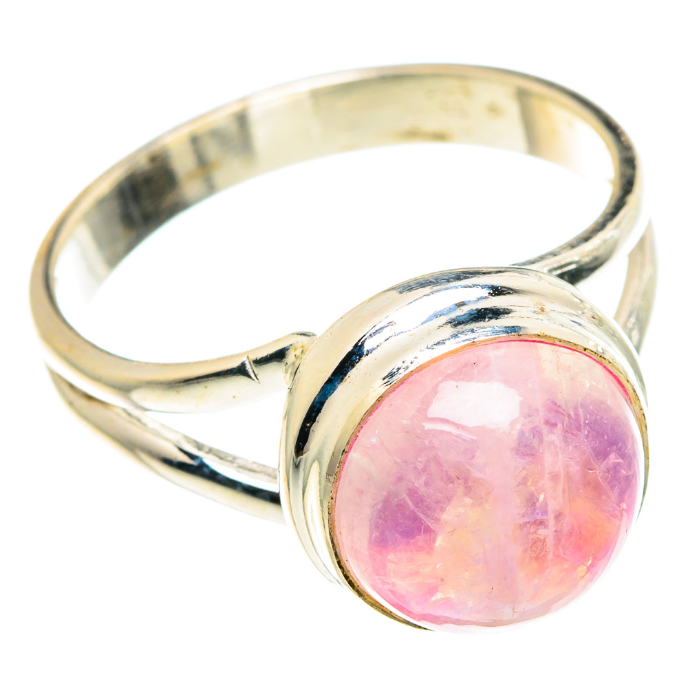 Pink Moonstone Rings handcrafted by Anasilvercos - RING88633