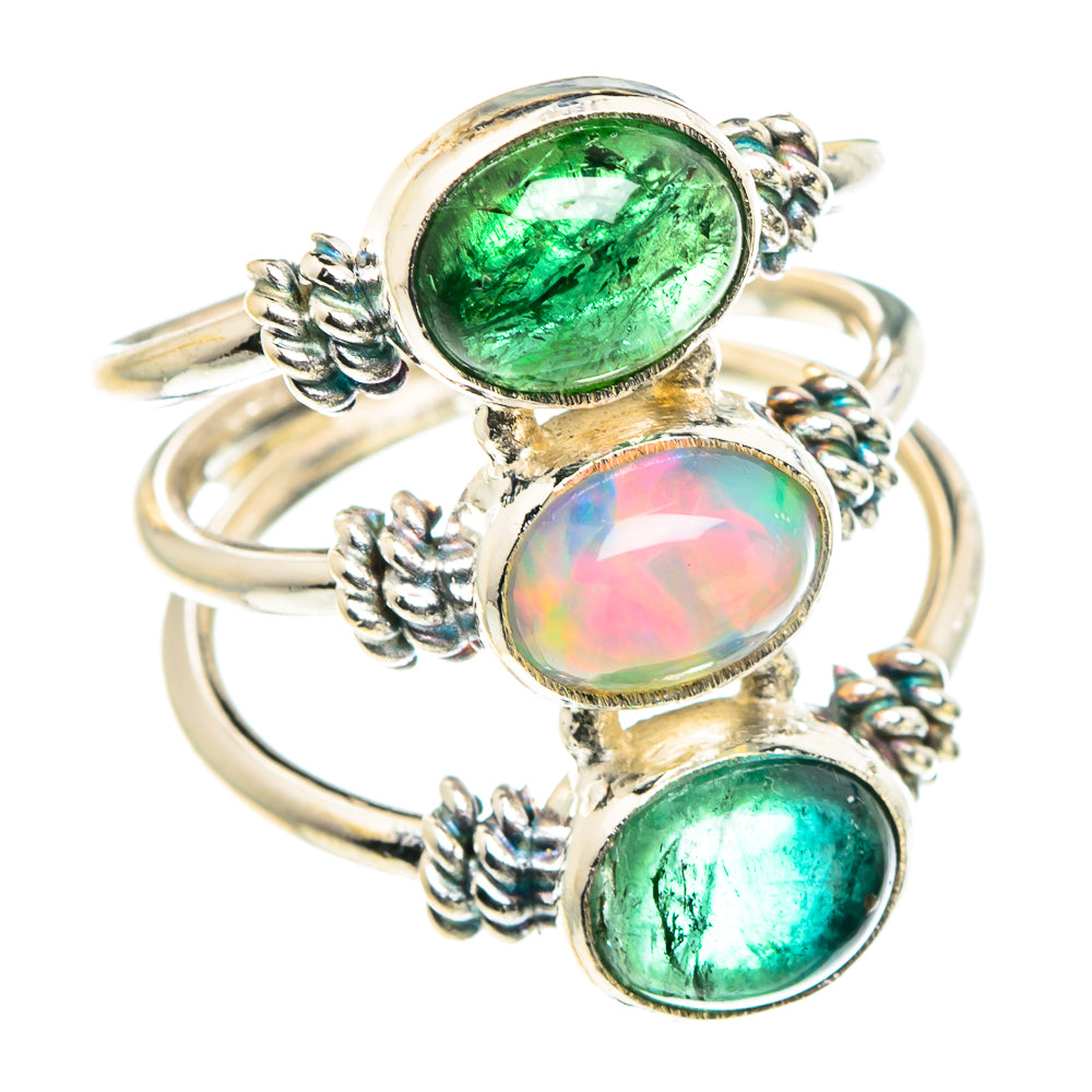 Ethiopian Opal Rings handcrafted by Anasilvercos - RING88653