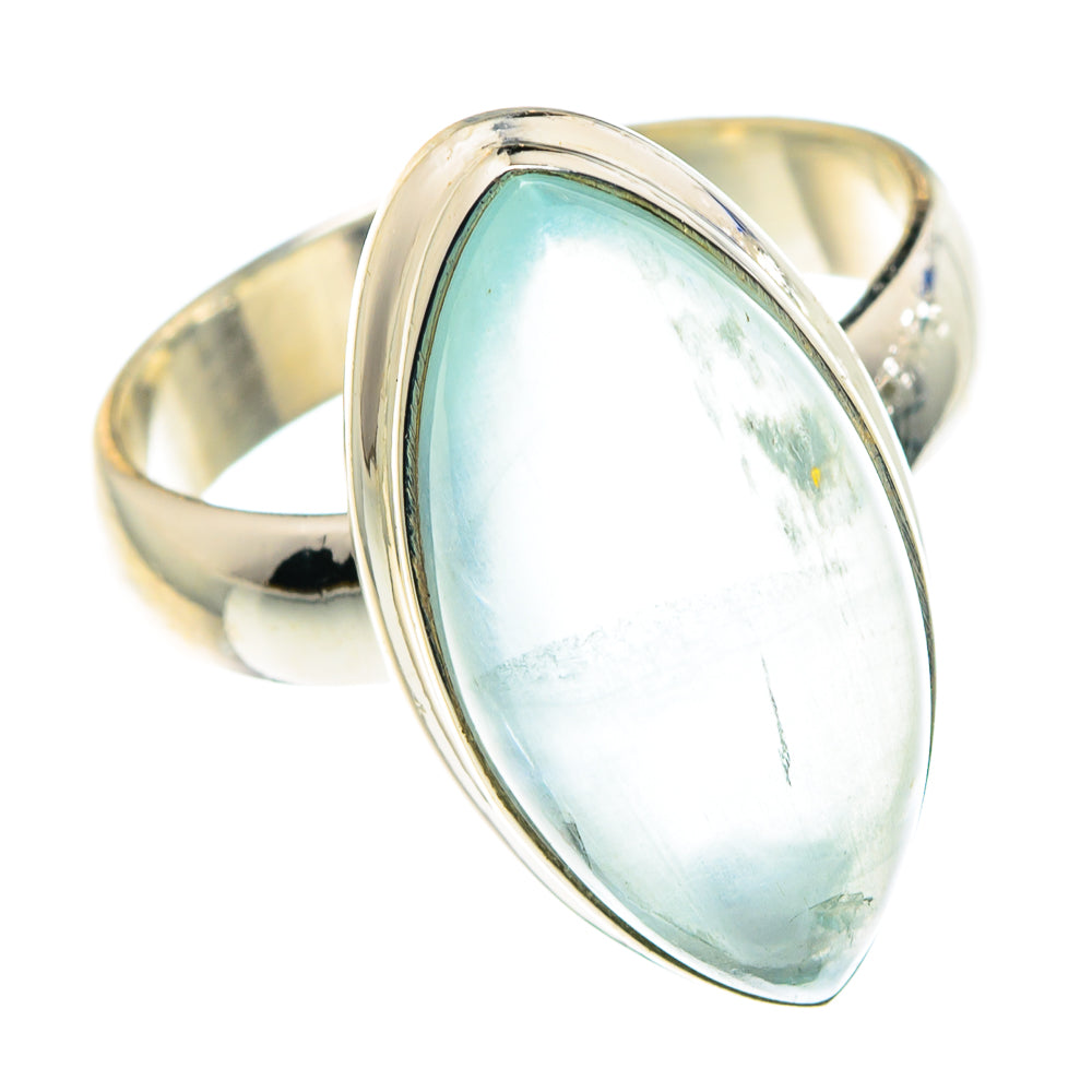 Aqua Chalcedony Rings handcrafted by Anasilvercos - RING88656