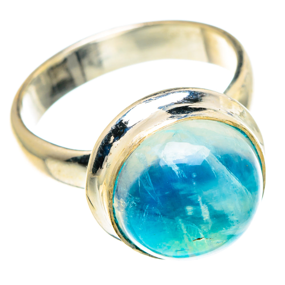 Rainbow Moonstone Rings handcrafted by Anasilvercos - RING88677
