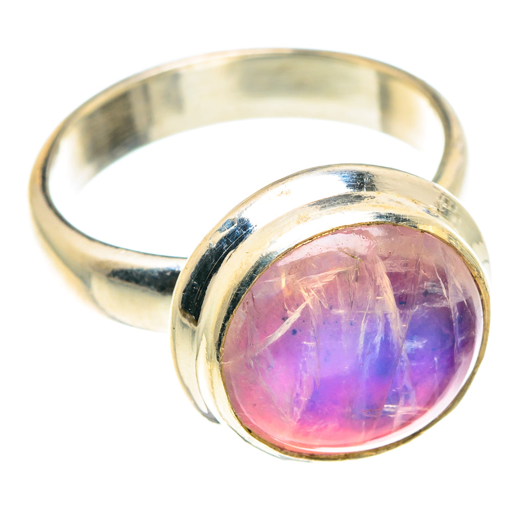 Pink Moonstone Rings handcrafted by Anasilvercos - RING88681