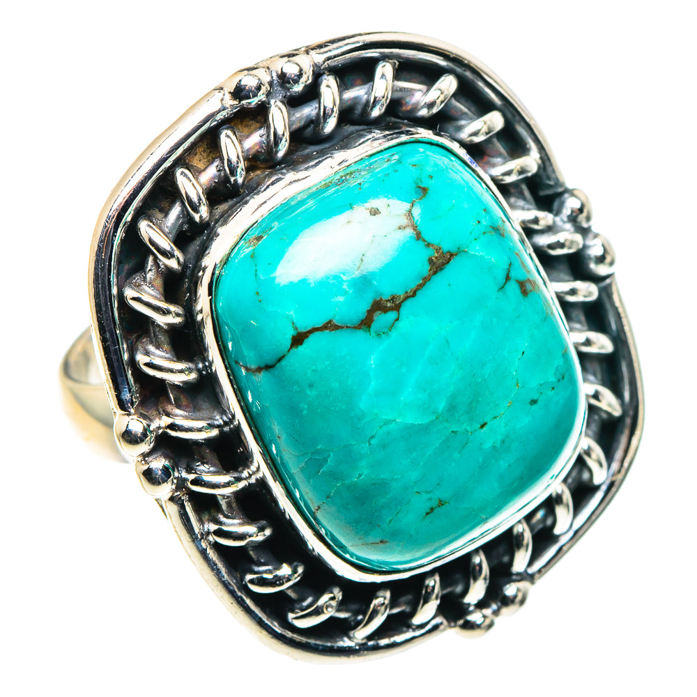 Tibetan Turquoise Rings handcrafted by Anasilvercos - RING88696