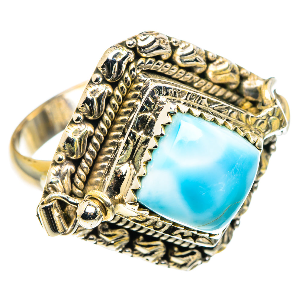 Larimar Rings handcrafted by Anasilvercos - RING88698