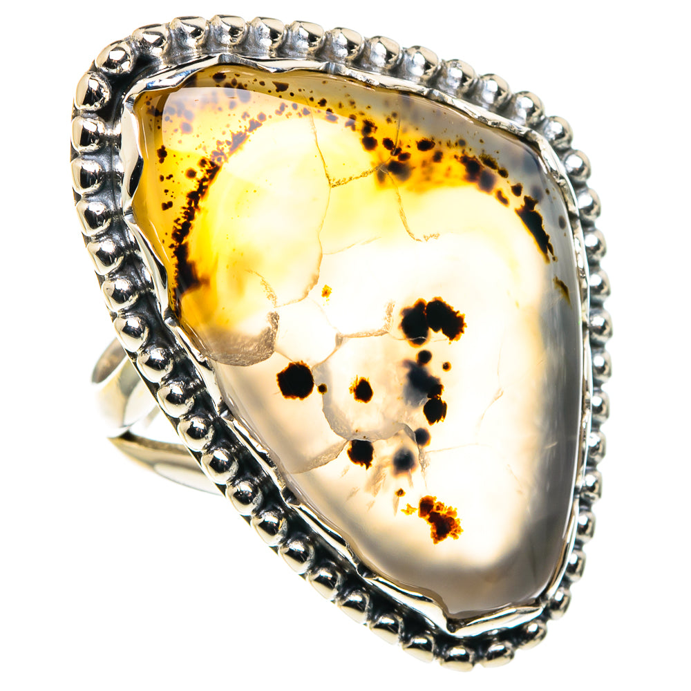 Scenic Dendritic Agate Rings handcrafted by Anasilvercos - RING88700
