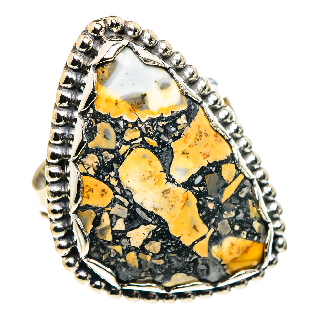 Pyrite Agate Rings handcrafted by Anasilvercos - RING88704 - Photo 2