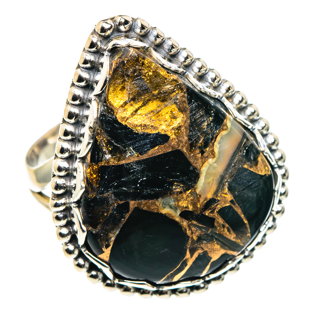 Black Copper Onyx Rings handcrafted by Anasilvercos - RING88743