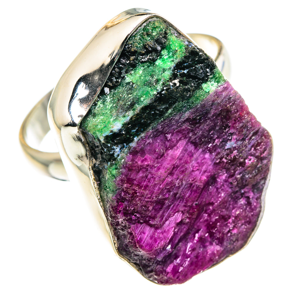 Ruby Zoisite Rings handcrafted by Anasilvercos - RING88748