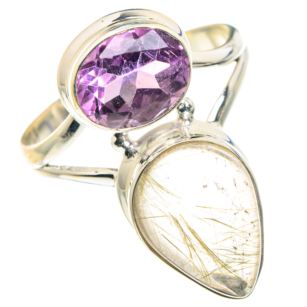 Rutilated Quartz Rings handcrafted by Anasilvercos - RING88750