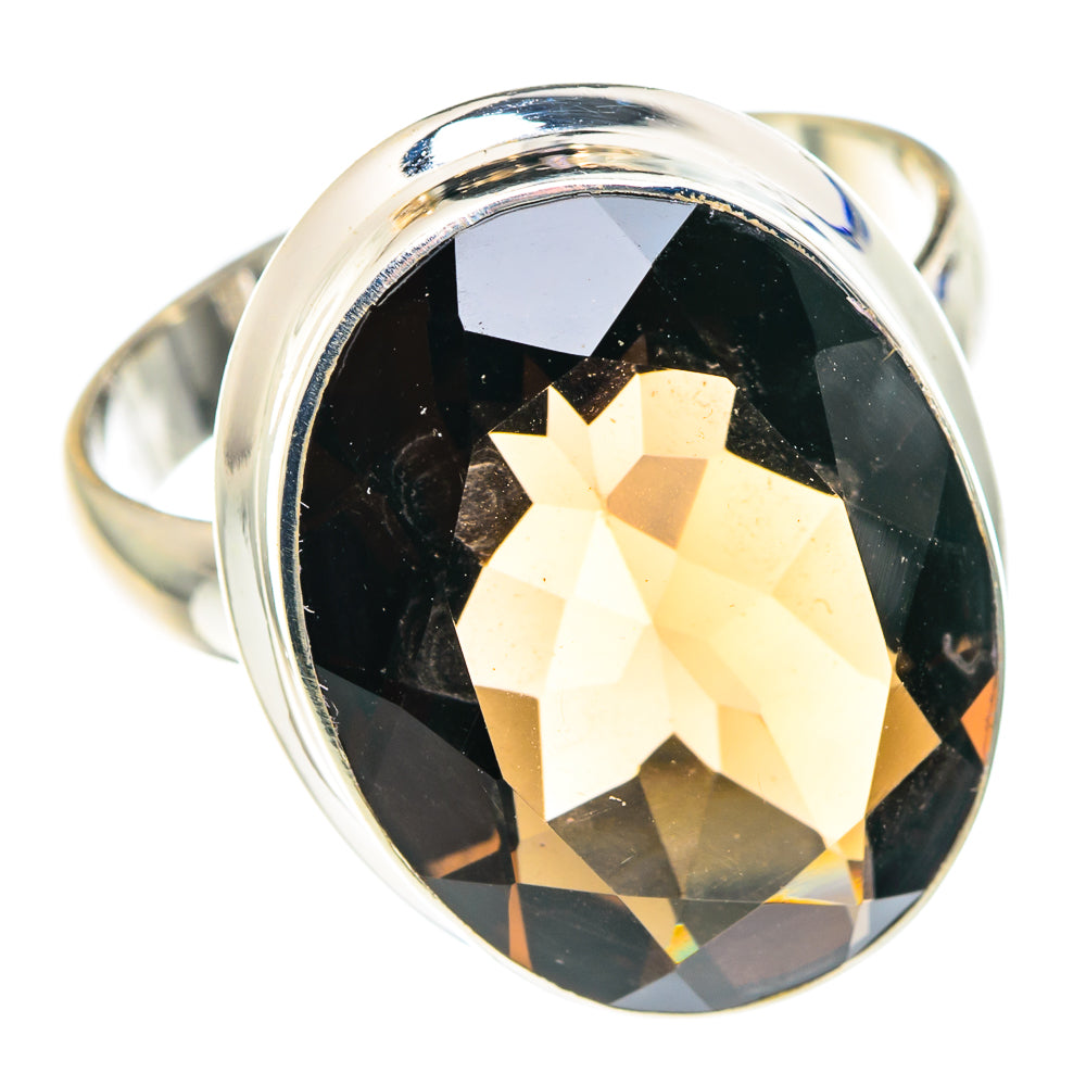 Smoky Quartz Rings handcrafted by Anasilvercos - RING88766