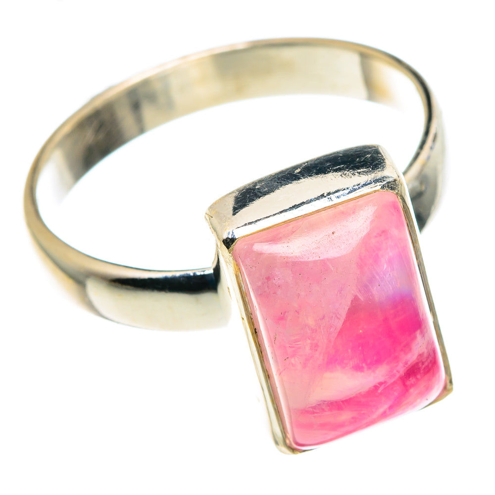 Pink Moonstone Rings handcrafted by Anasilvercos - RING88770