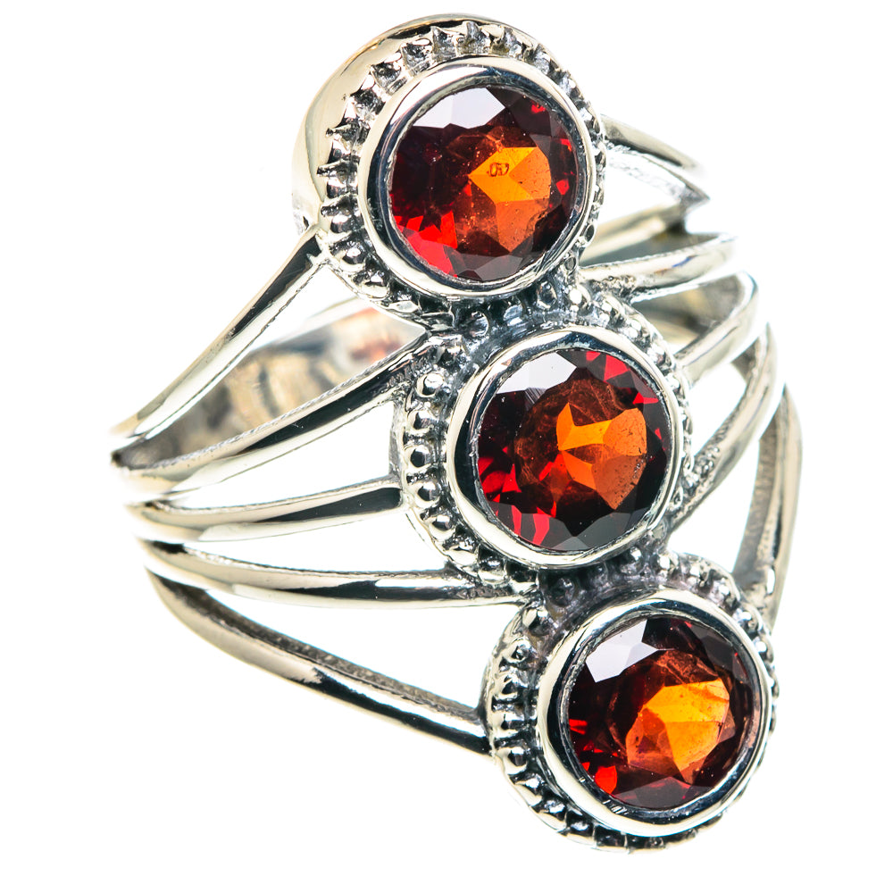 Garnet Rings handcrafted by Anasilvercos - RING88772