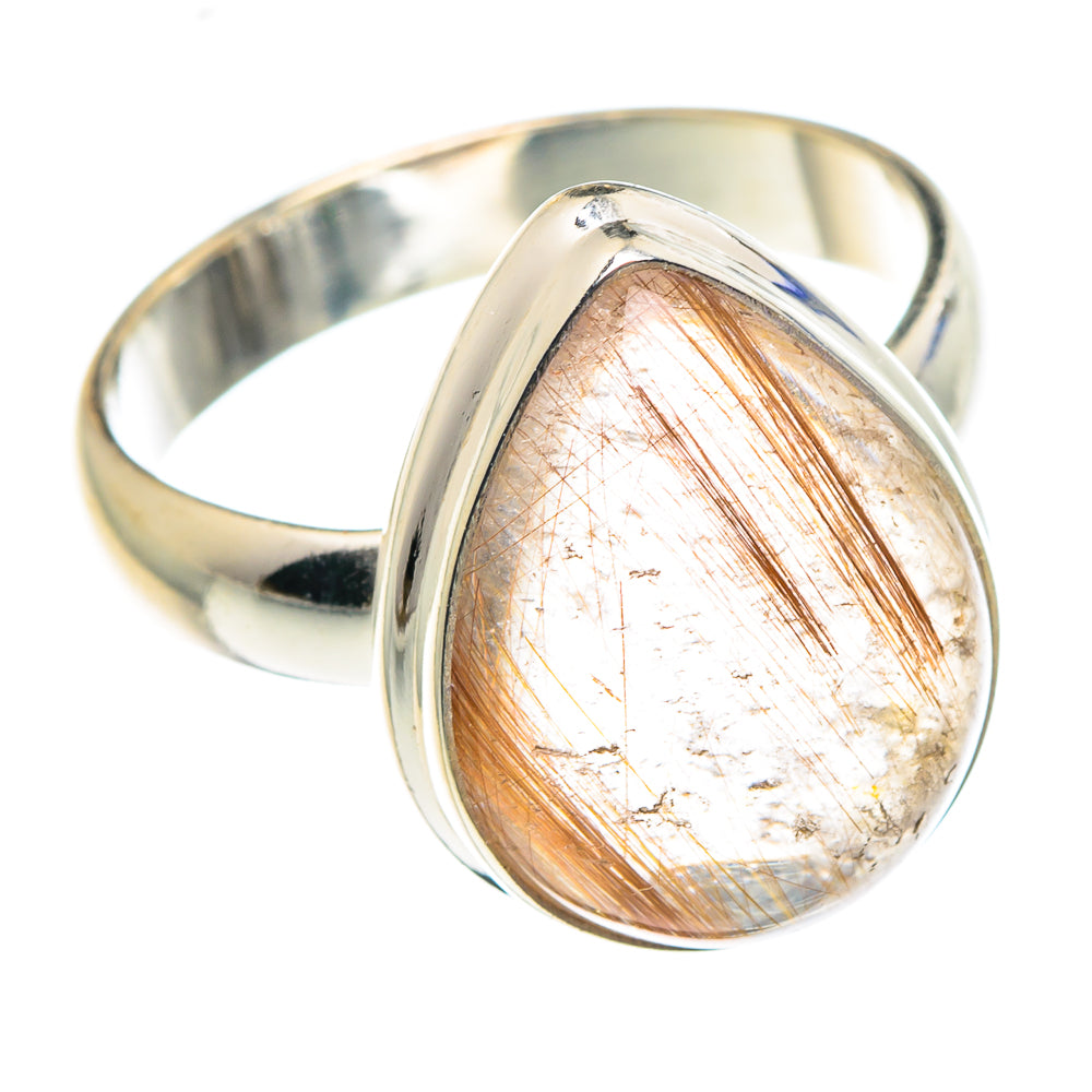 Rutilated Quartz Rings handcrafted by Anasilvercos - RING88775