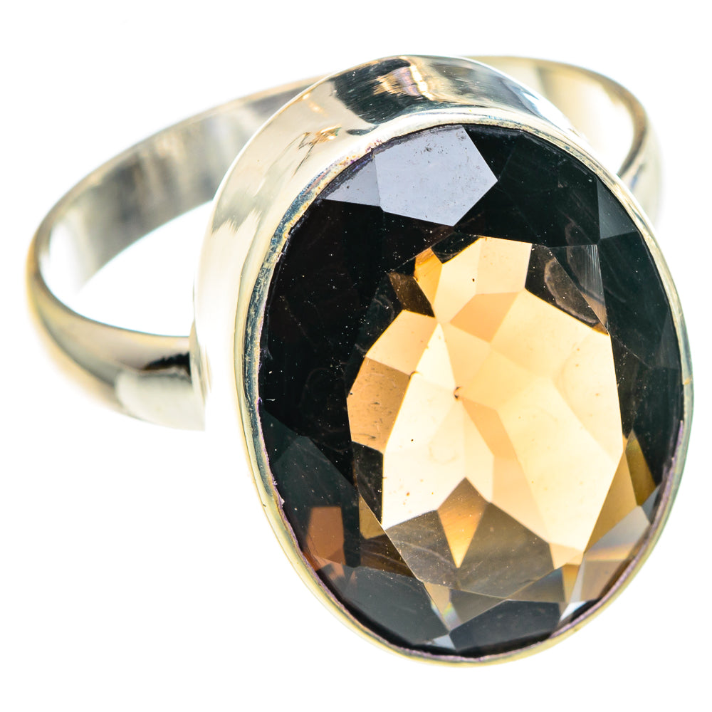 Smoky Quartz Rings handcrafted by Anasilvercos - RING88799