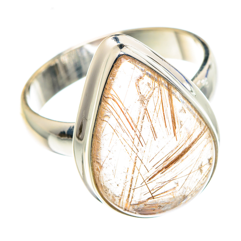 Rutilated Quartz Rings handcrafted by Anasilvercos - RING88810