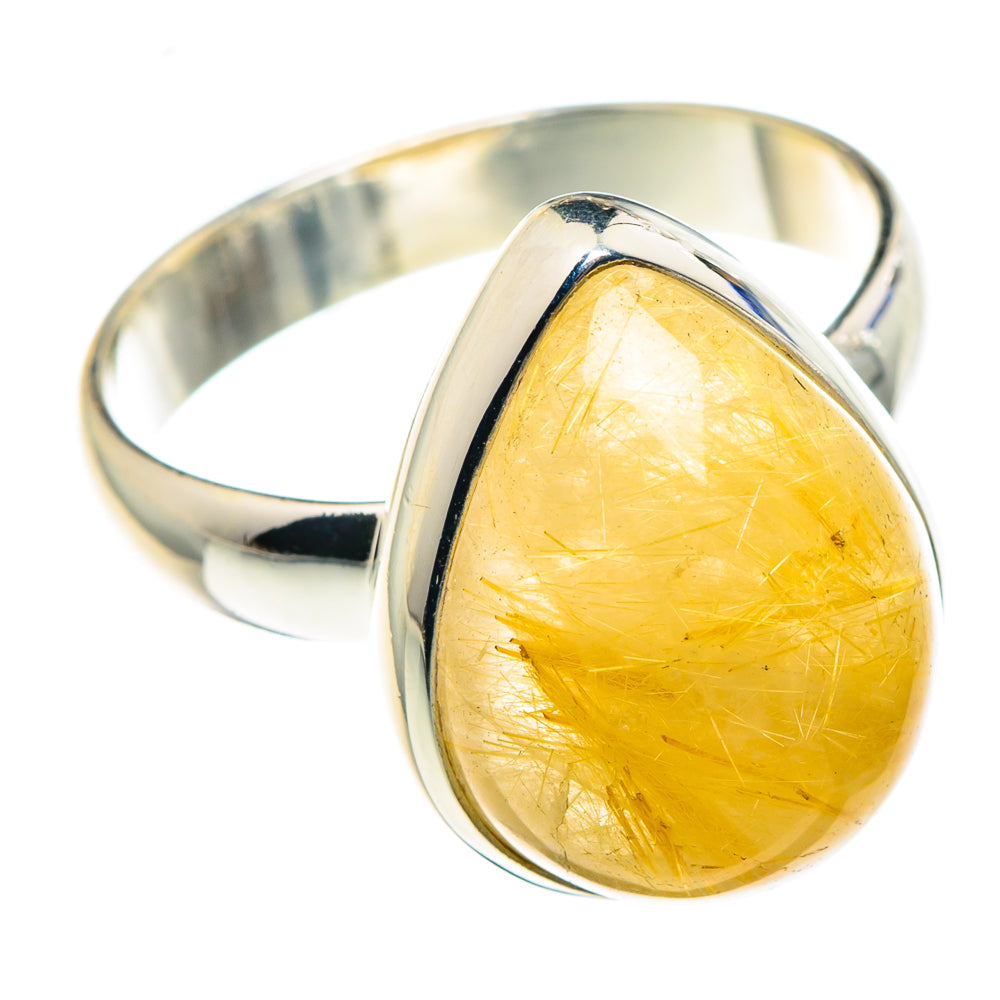 Rutilated Quartz Rings handcrafted by Anasilvercos - RING88811
