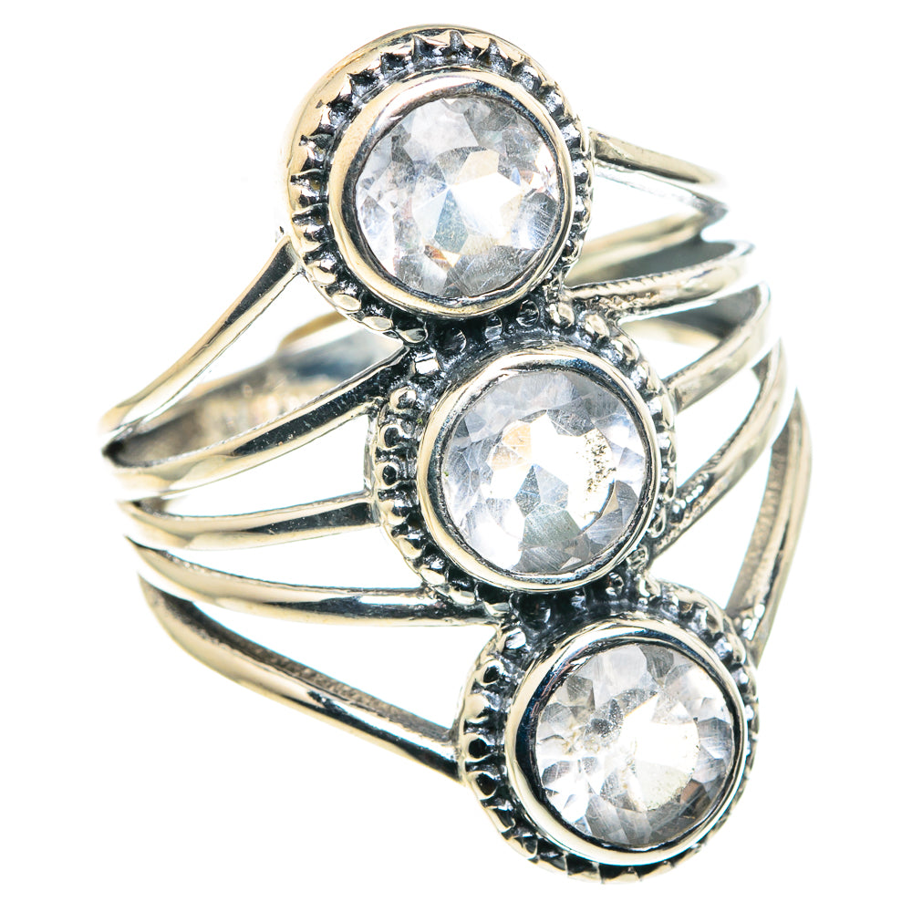 White Quartz Rings handcrafted by Anasilvercos - RING88813